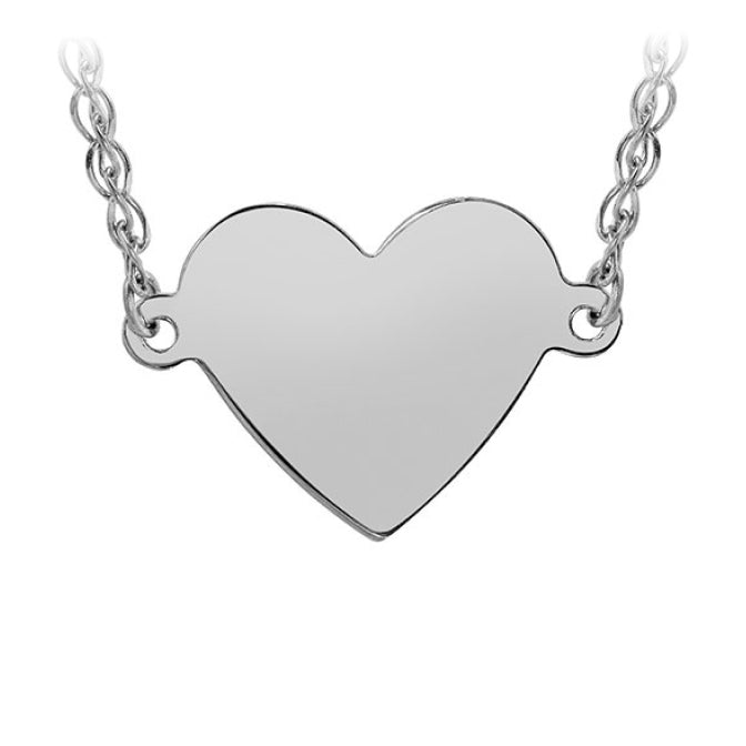 14k Gold Floating Heart Necklace