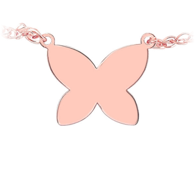 Kids' 14k Gold Floating Butterfly Necklace