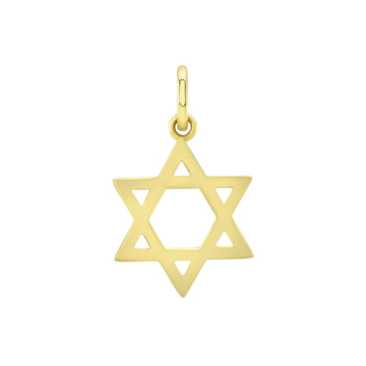 14K GOLD STAR OF DAVID CHARM 2.0