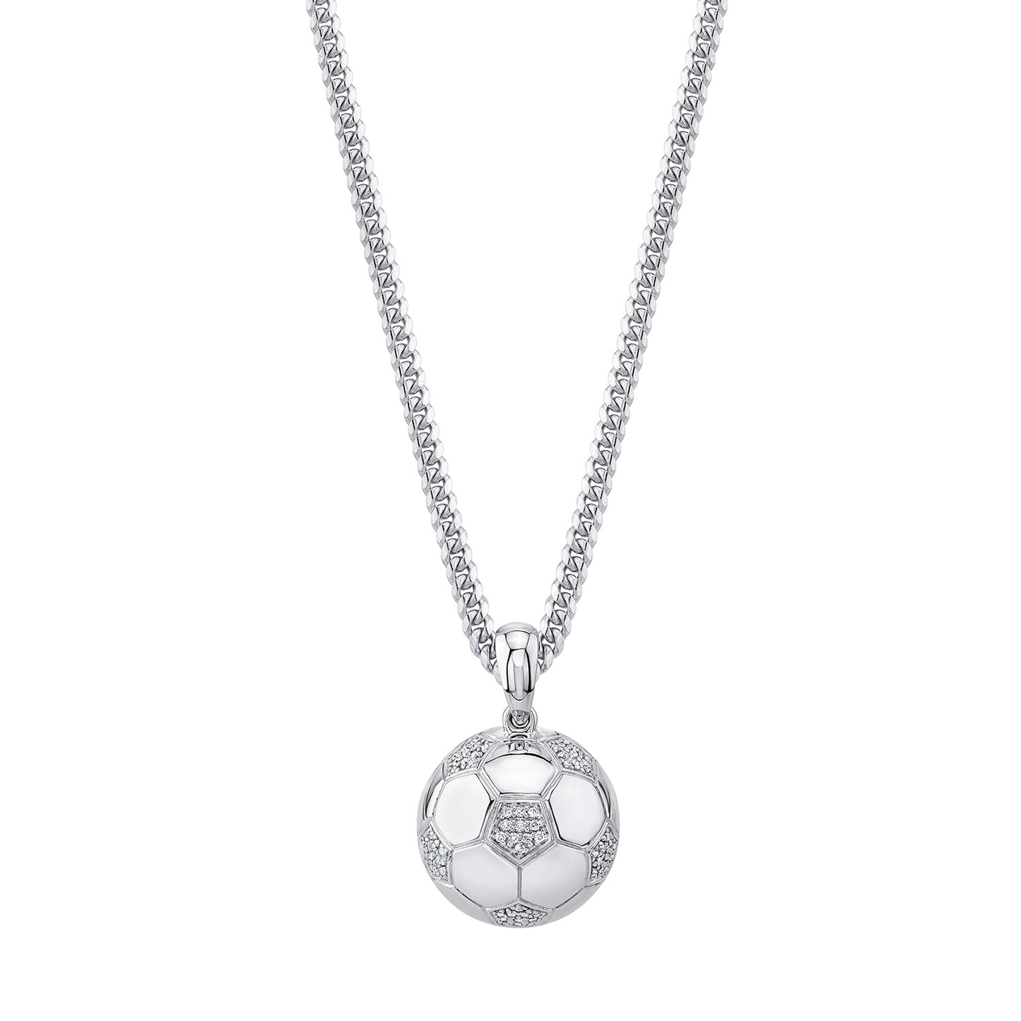 14k Yellow Gold Diamond Soccer Ball Charm