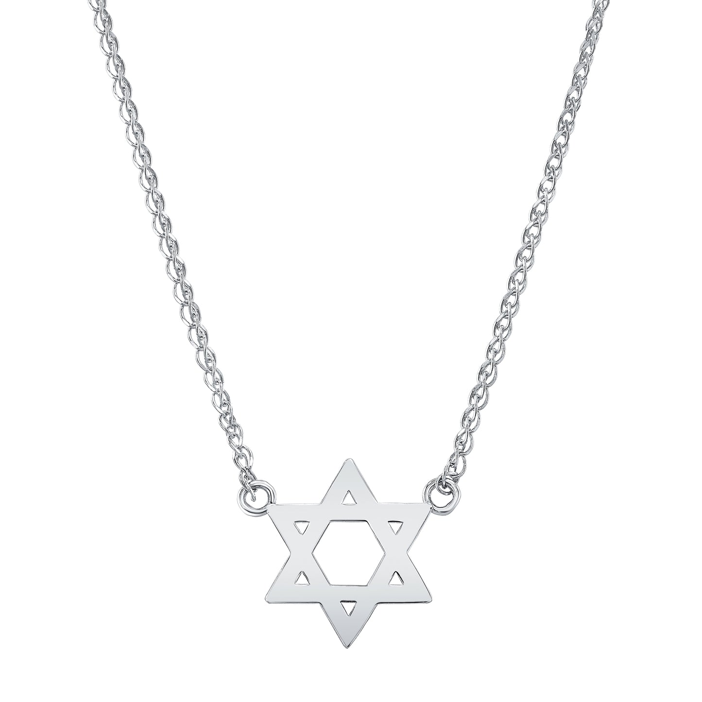 Kids' 14k Gold Floating Star of David Necklace