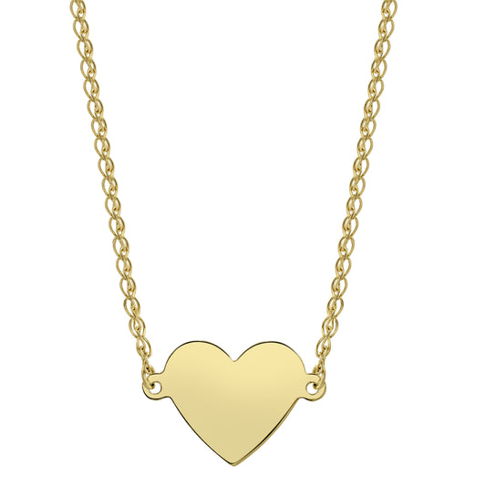 Kids' 14k Gold Floating Heart Necklace