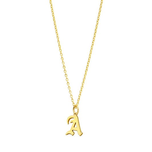 14k Gold Initial Pendant