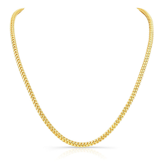 14k Gold Solid Franco Chain Necklace