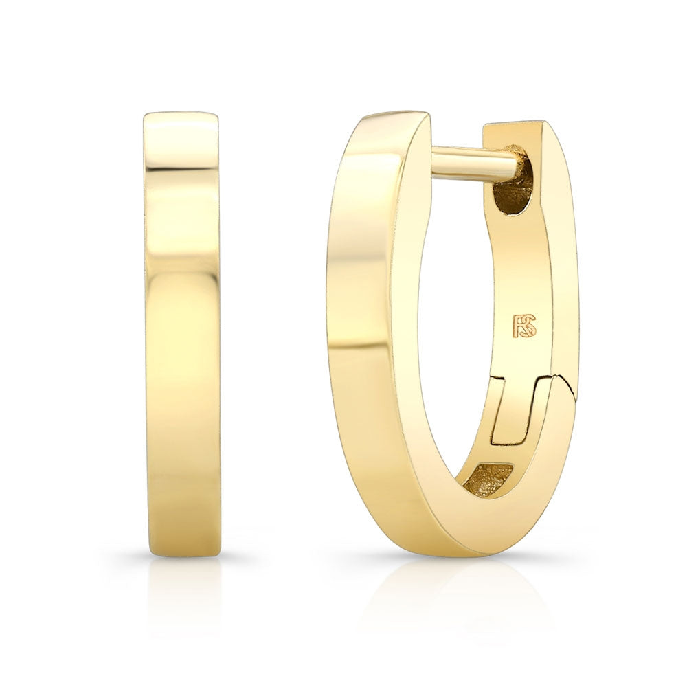 14K Gold Huggie Hoops