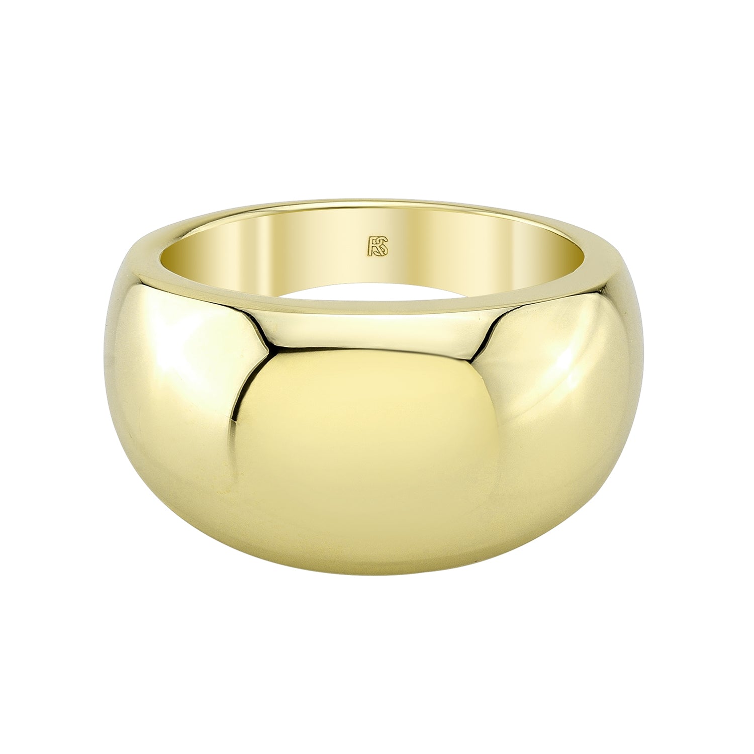 14K GOLD DOME RING 1.0