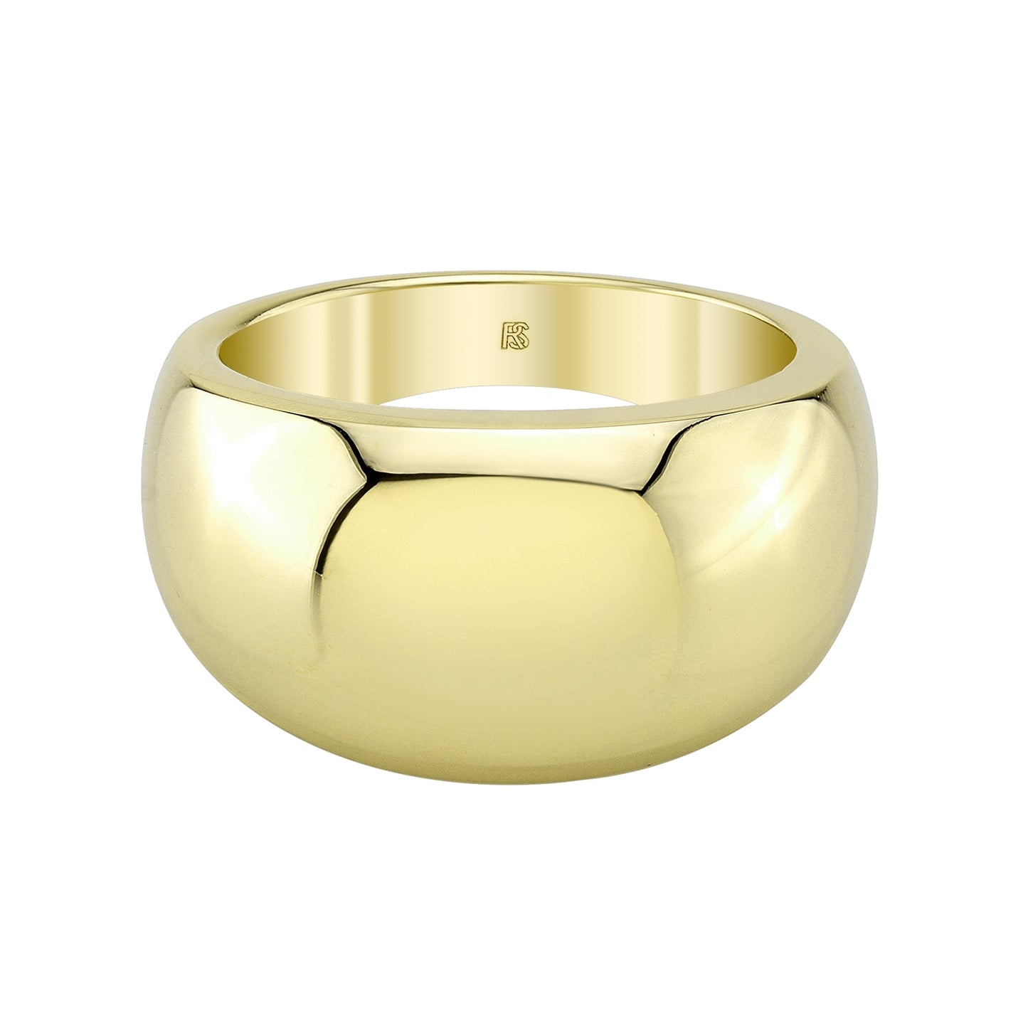 14k Gold Dome Ring 1.0