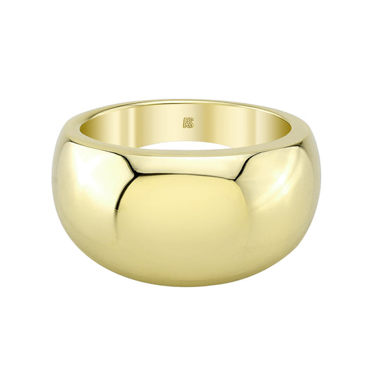 14k Gold Dome Ring 1.0