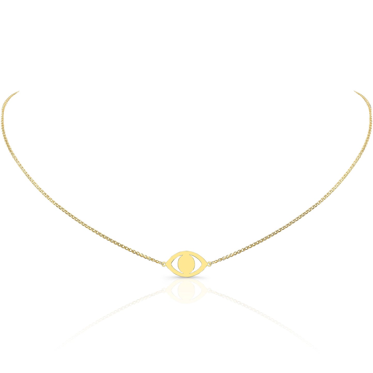 Kids' 14k Gold Evil Eye Necklace