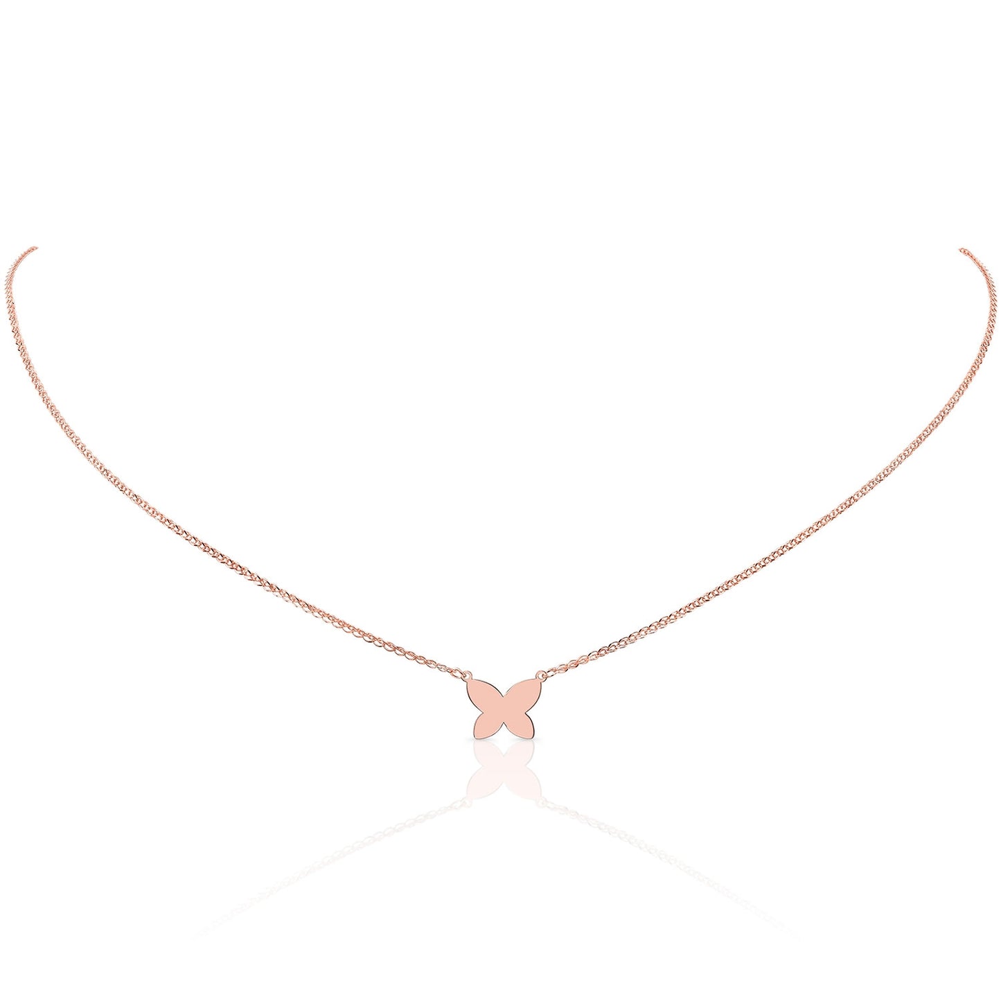 Kids' 14k Gold Floating Butterfly Necklace