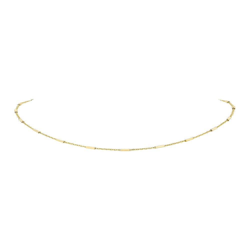 Kids' 14k Gold Bar Chain Necklace