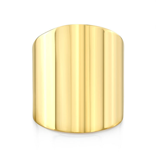 14k Gold Smooth Cigar Band