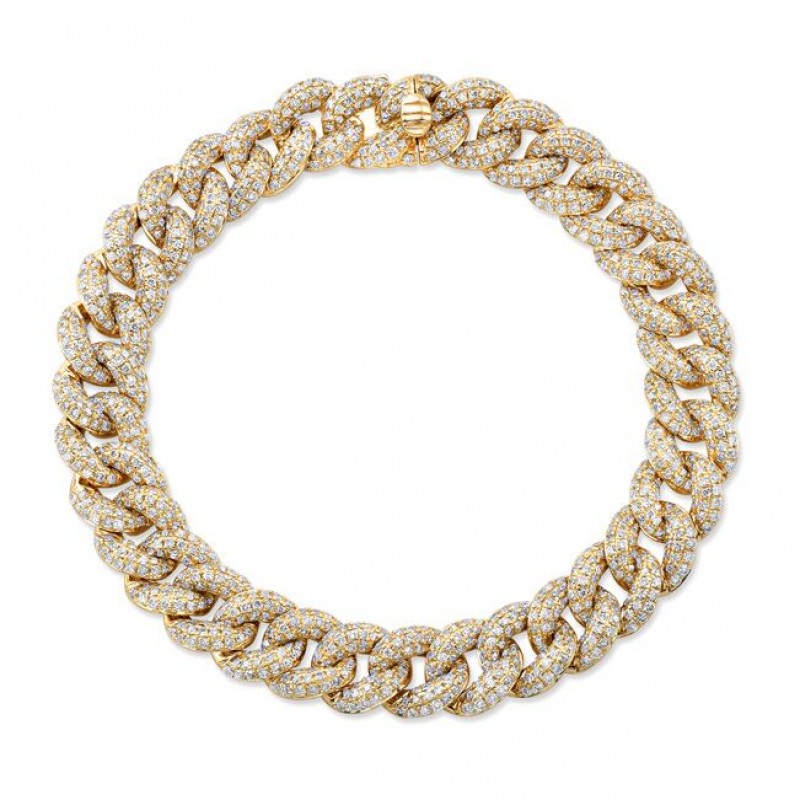 Solid Miami Cuban Link Bracelet 14K White Gold 8.5