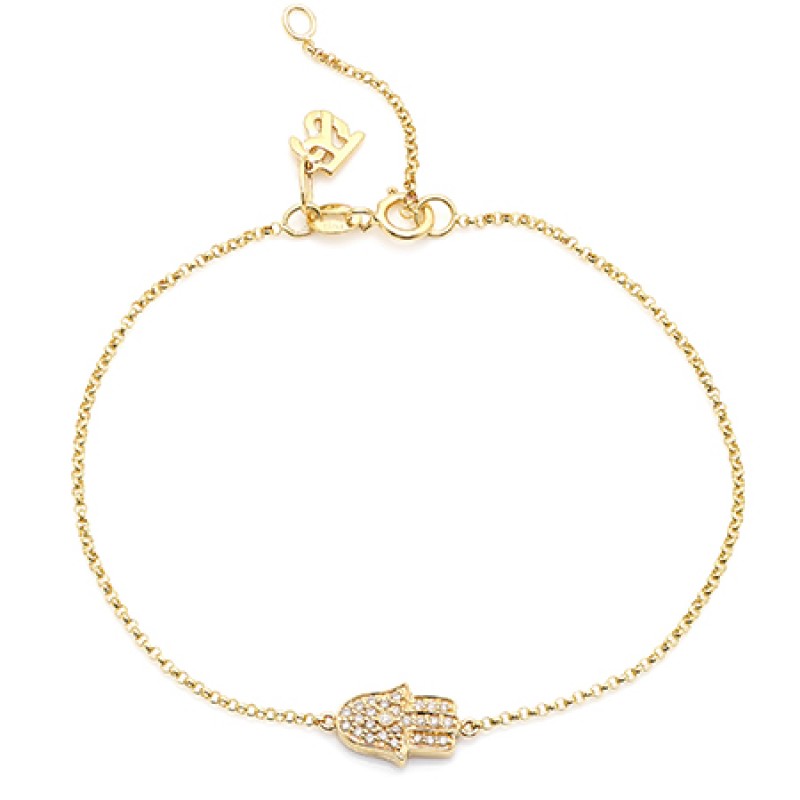 Buy Hamsa Hand Bracelet, Dainty 14K Gold Plated Evil Eye Hamsa Hand Charm Bracelets  Jewelry For Women Online at desertcartINDIA