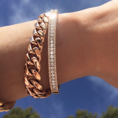 Stackable Gold Bangle