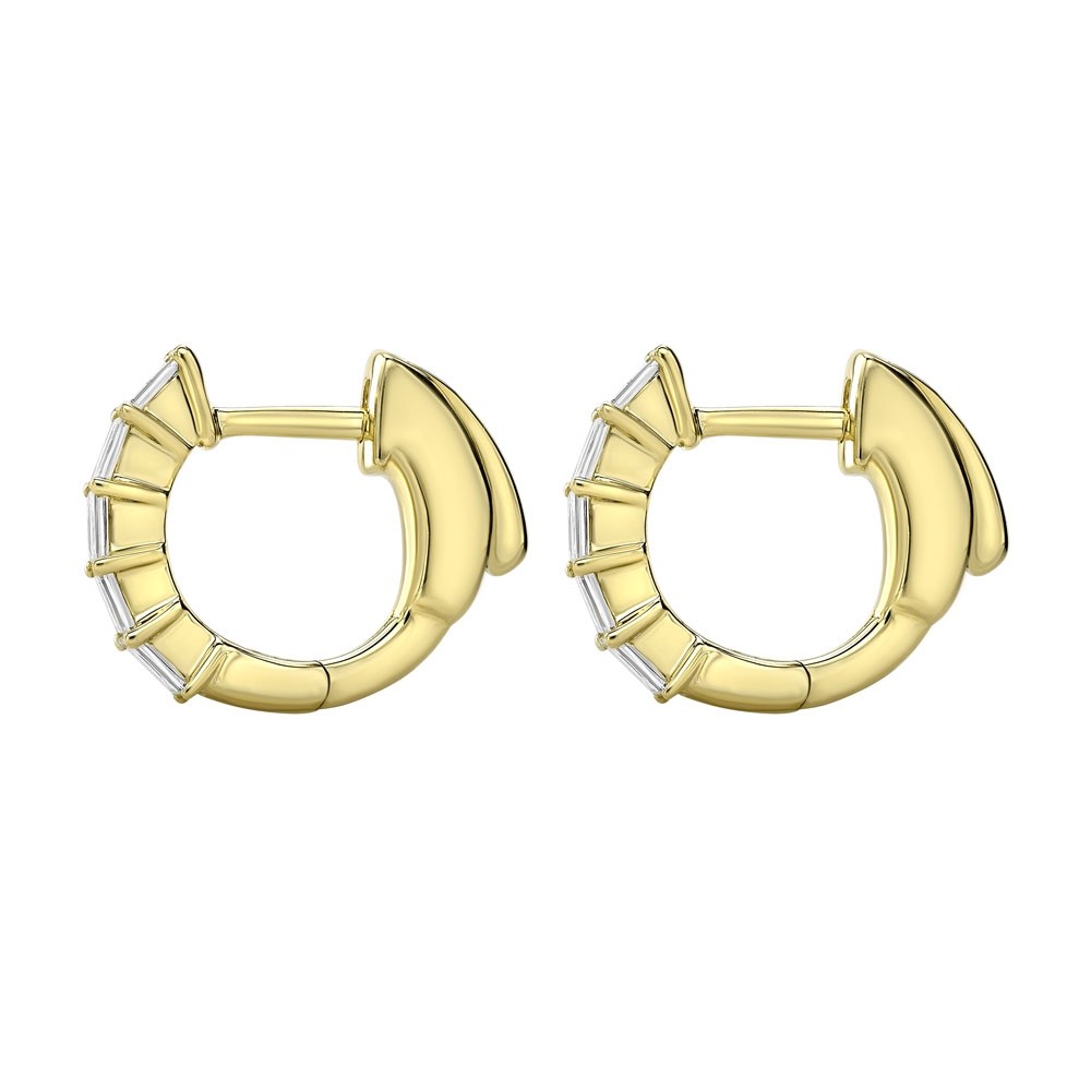 Stunning 14K Yellow Gold Plated Silver Hoop Earrings for Women, 50 MM  Diameter - Walmart.com